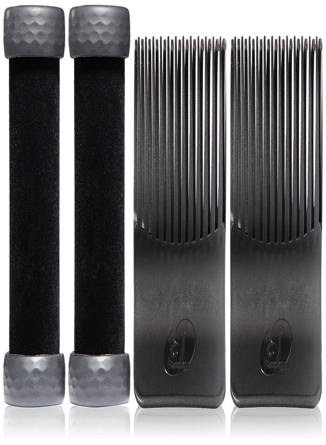 T3 - Volumizing Hot Rollers LUXE (2 ct.) | Hair Curlers and Volumizers for All Hair Lengths | Pairs with T3 Volumizing Hot Rollers LUXE Set, Black - Image 1